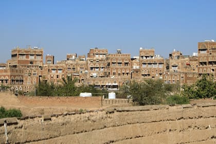 Una imagen muestra una vista de la capital de Yemen, Saná, el 12 de enero de 2024.