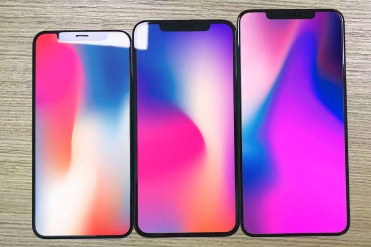 Una imagen renderizada basada en tres paneles que se filtraron de la línea de producción muestra cómo podrían ser los sucesores del iPhone X, que saldría al mercado en tres tamaños de pantalla
