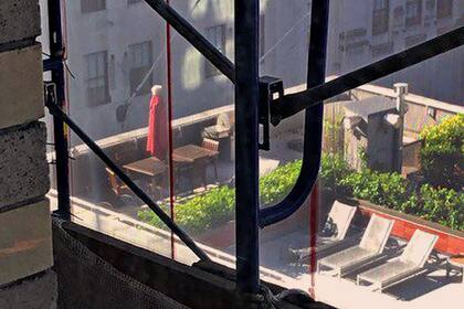 Una imagen tomada desde un edificio vecino