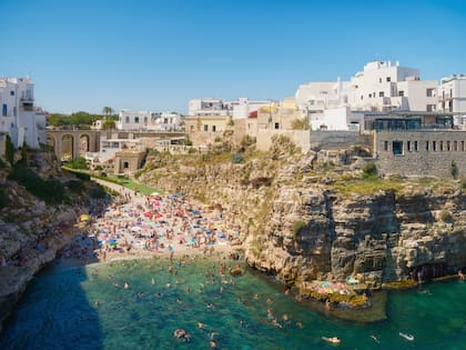Una imagen única de Polignano a Mare
