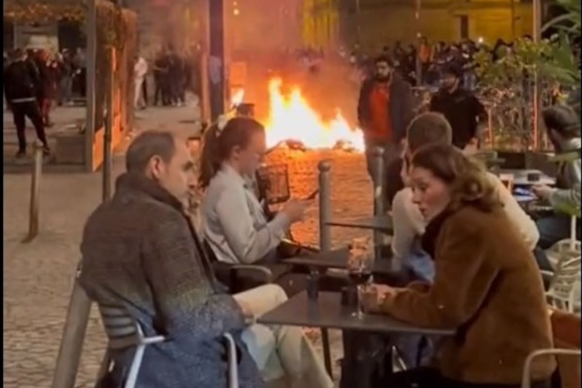 Una imagen viralizada de las protestas en Francia