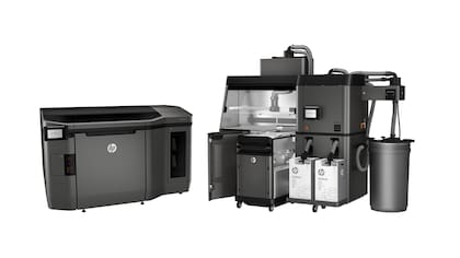 Una impresora 3D industrial HP Multi Jet Fusion 3D
