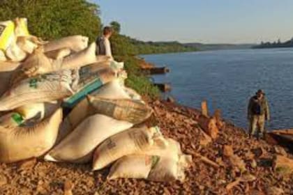 Una incautación de soja en un galpón de El Soberbio.