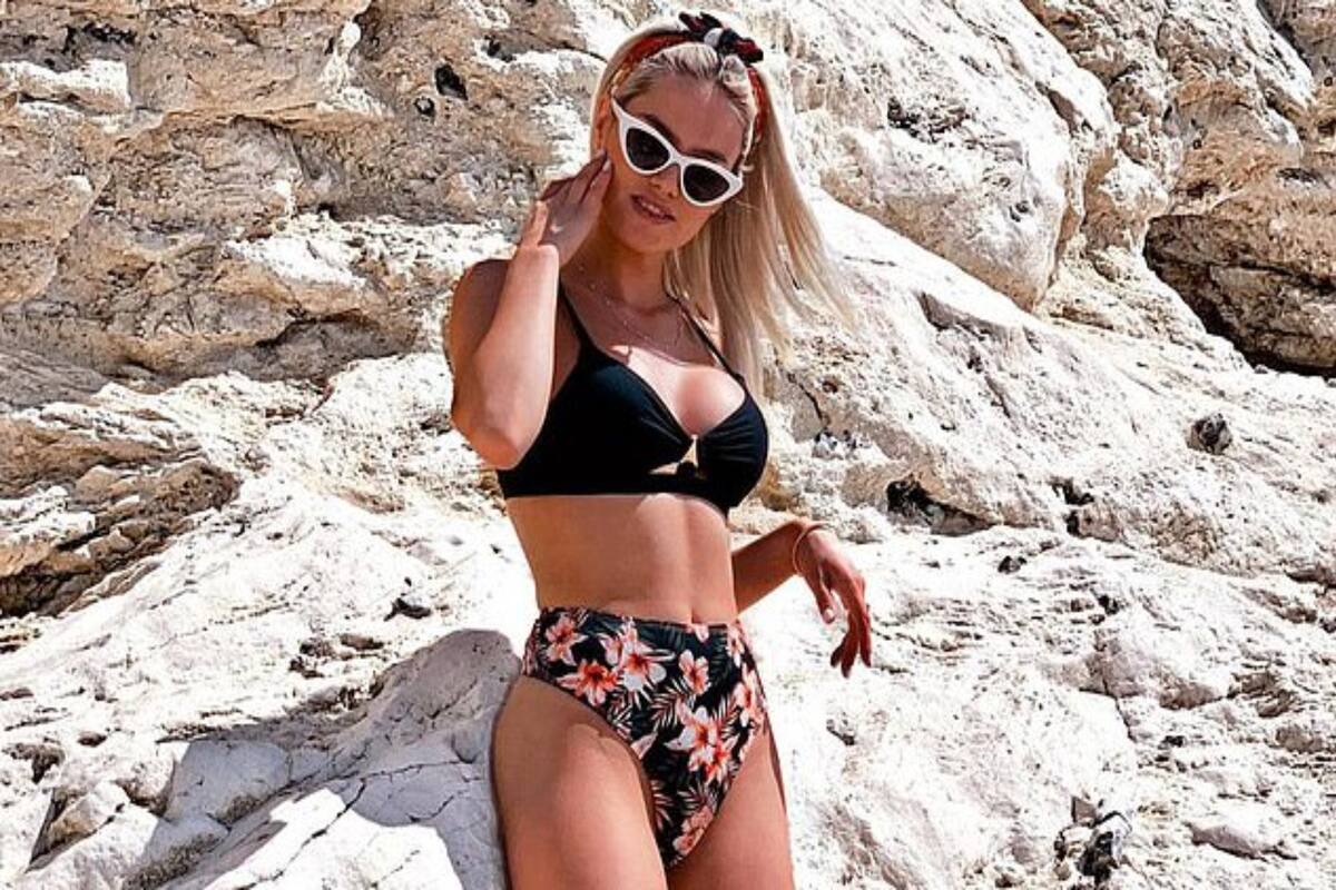 Una influencer británica profanó una pared rocosa de 180 millones de años de antigüedad y sus seguidores la repudiaron masivamente