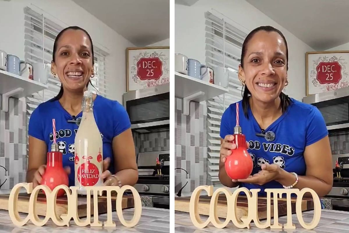 Una influencer de Puerto Rico dio su versión del tradicional coquito, pero sin alcohol