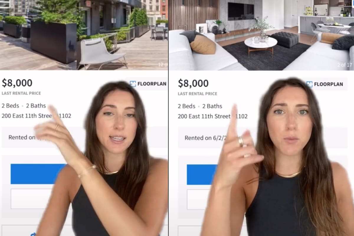 Una influencer mostró lo costosas que son las rentas en Nueva York y los usuarios le hicieron una advertencia
