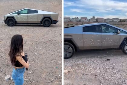 Una influencer puso a prueba la resistencia de la Cybertruck y se sorprendió con el resultado