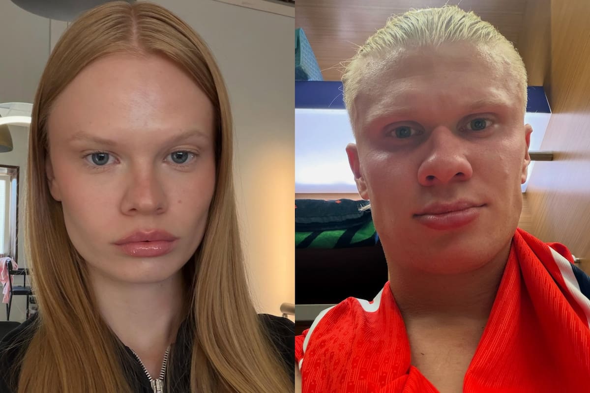 Quién es Anastasia Kostromitina, la doble rusa de Haaland?