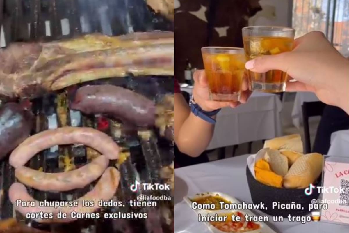 Una influencer visitó una parrilla de Bernal y mostró cuánto le salió un almuerzo