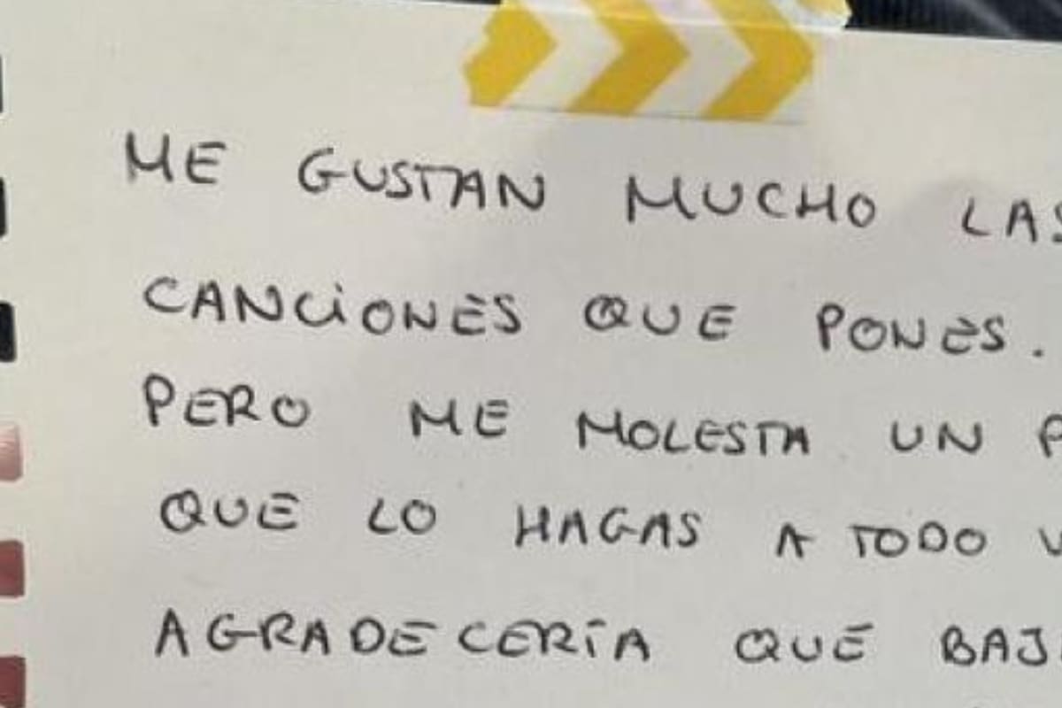 Una inquilina se "quejó" de la música fuerte de su vecino con una desopilante nota que se volvió viral en Twitter