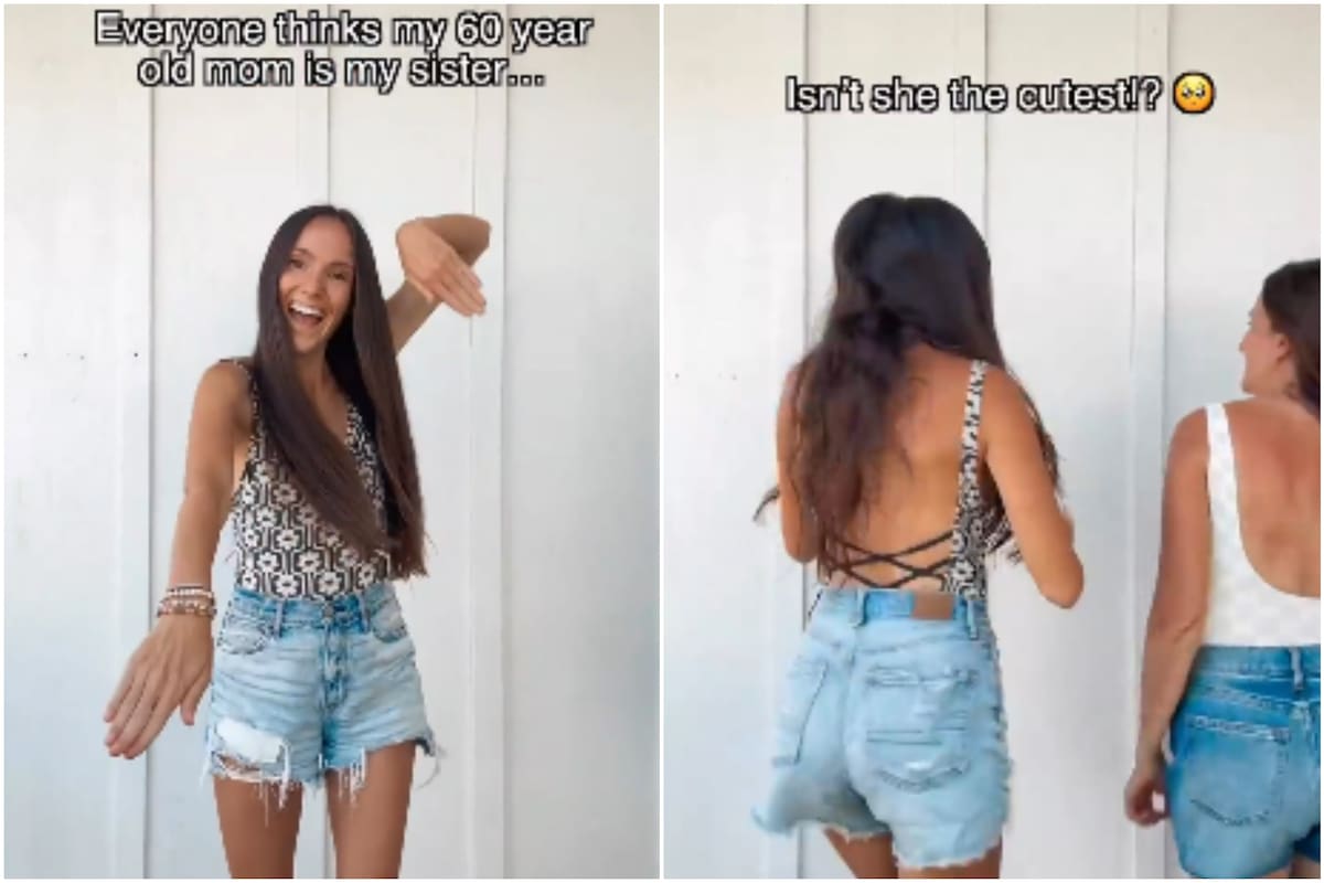 Una joven asegura que su mamá parece su hermana