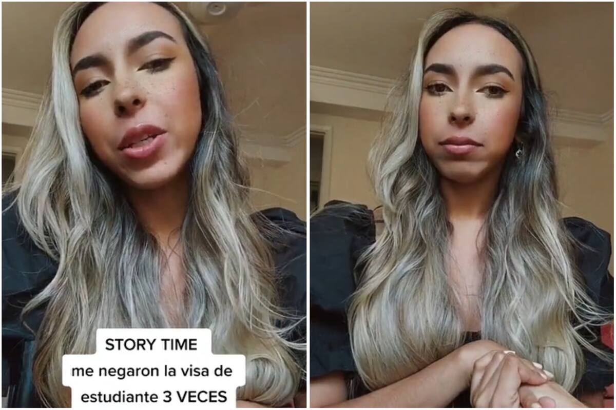 Una joven colombiana narró la tortuosa experiencia que vivió cuando solicitó la visa de estudiante para Estados Unidos (Crédito: Captura de video/TikTok)