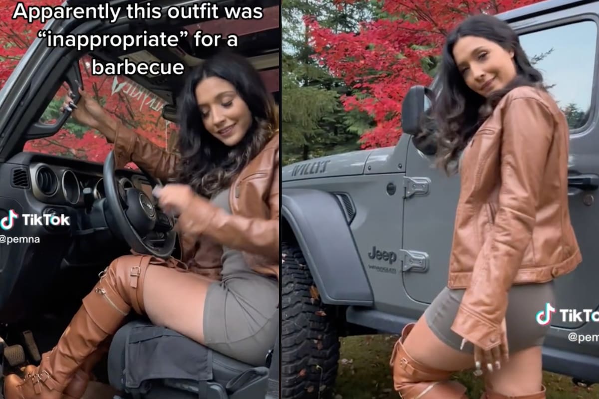 Una joven compartió la vestimenta que usó en una barbacoa y que clasificaron como "inapropiada"