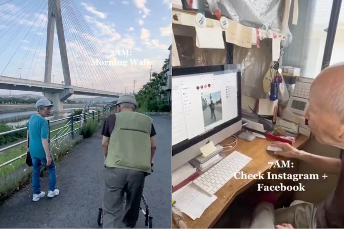 Una joven compartió las claves con las que su abuelo de 95 años vive una vida plena