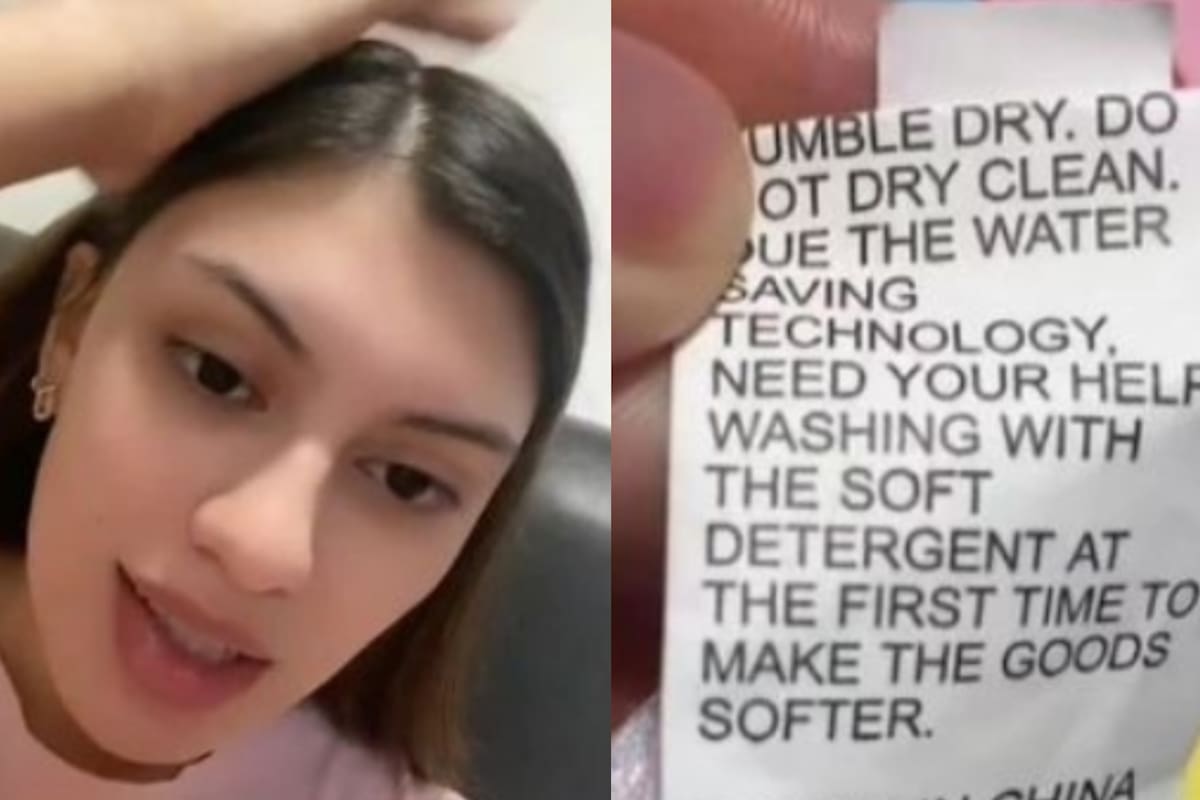 Una joven descubrió un alarmante mensaje en la etiqueta de su pedido en Shein