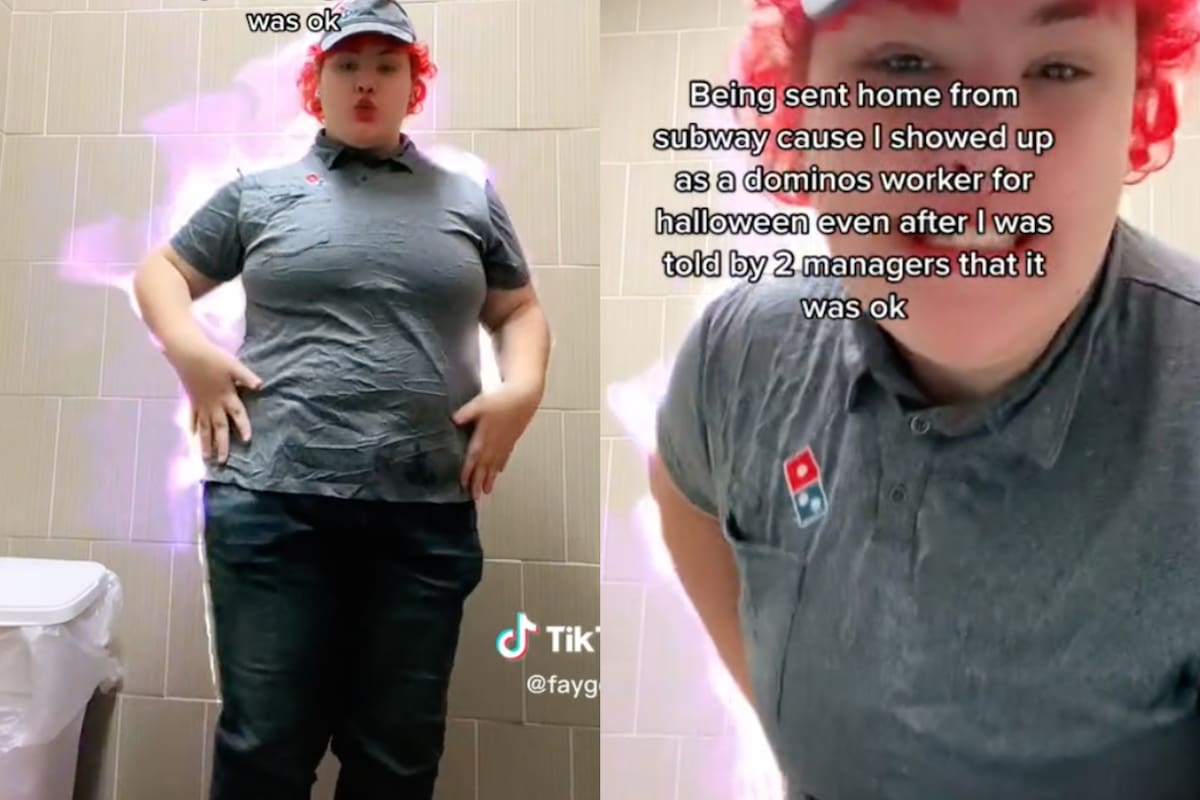 Una joven empleada fue enviada a su casa tras elegir un polémico disfraz de Halloween