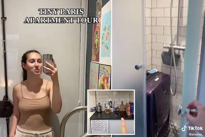 Una joven estadounidense se mudó a París y muestra cómo vive en su departamento de menos de 10 metros cuadrados