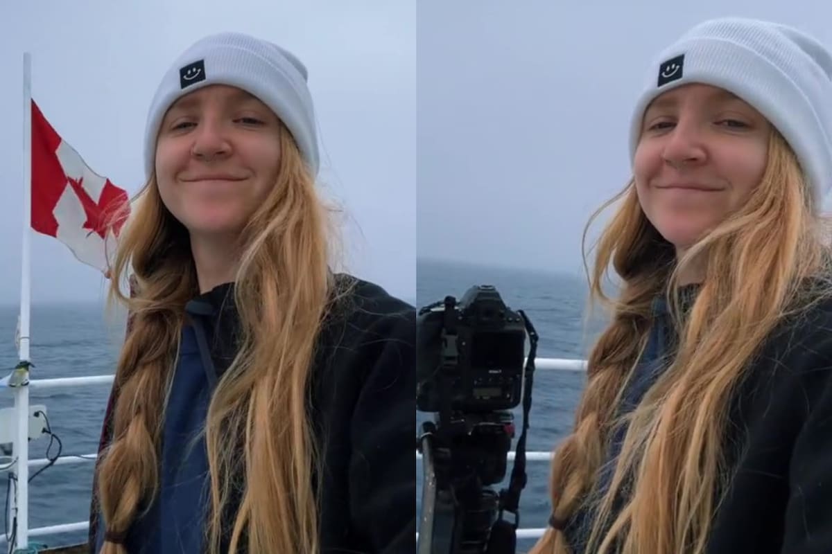 Una joven grabó el último video del submarino antes de perderse en el agua y se volvió viral