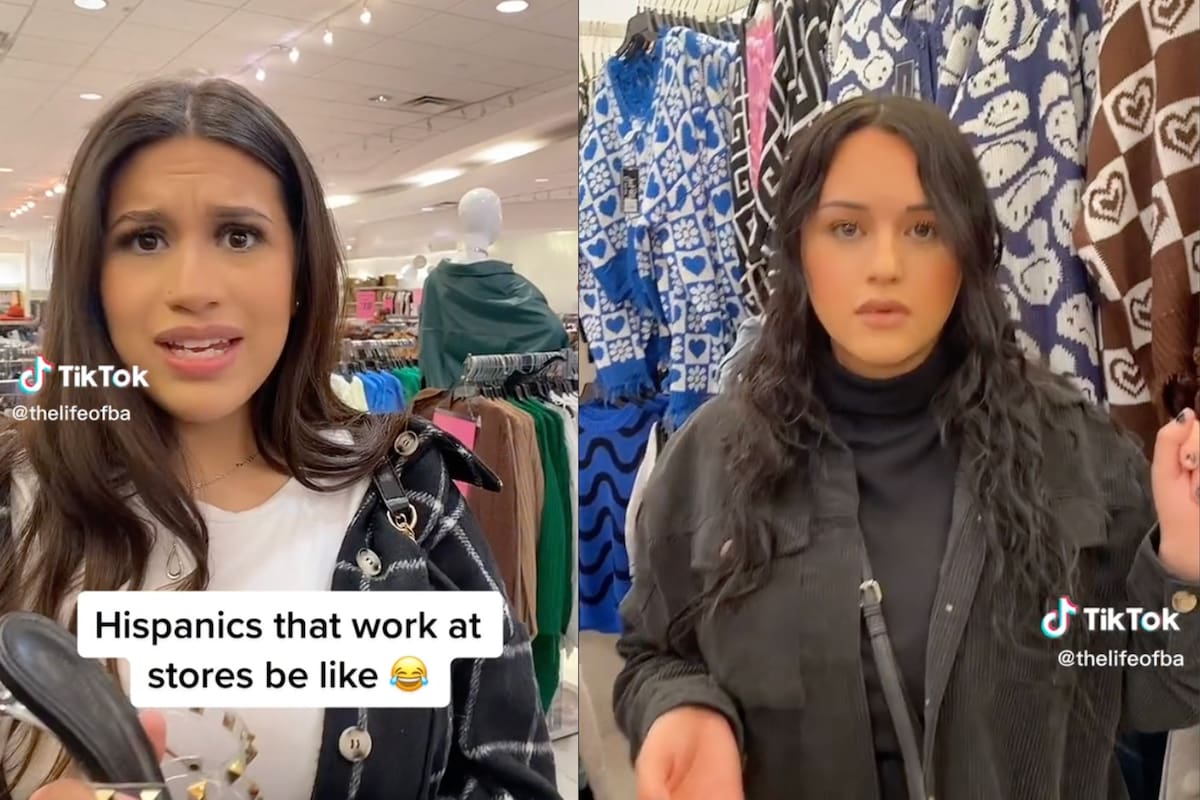 Una joven hispana representó con ironía una situación cotidiana que resulta común para muchos latinos en Estados Unidos