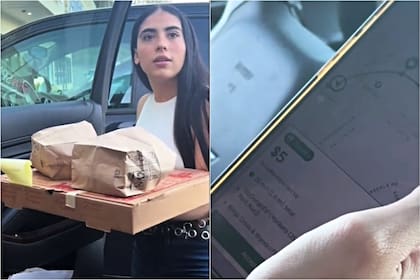 Una joven latina y su esposo decidieron aceptar todas las órdenes de Uber Eats y mostraron sus ganancias