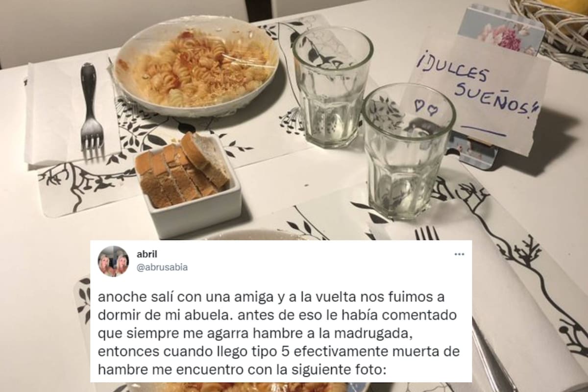 Una joven mostró el hermoso gesto de su abuela (Captura Twitter)