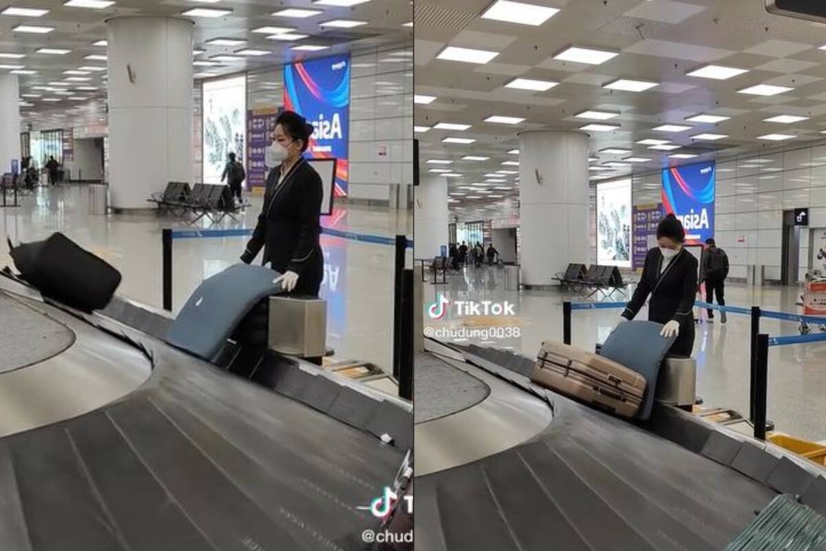 Una joven mostró en sus redes el cuidado que brindan a las valijas en un aeropuerto asiático