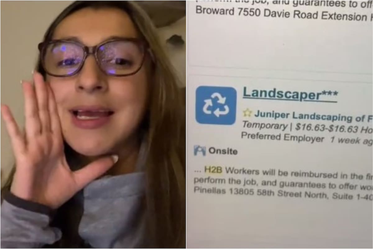 Una joven mostró en TikTok una página especial para conseguir empleo en Florida
