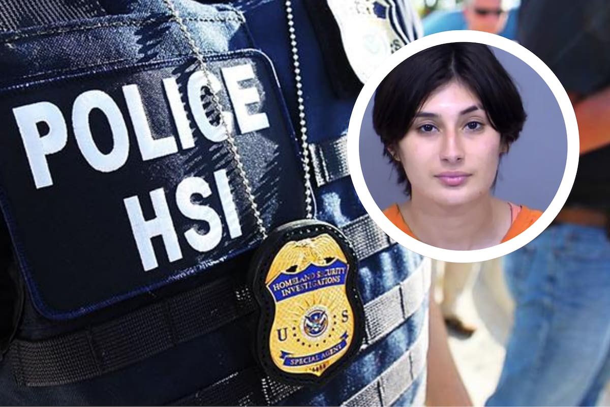 Una joven mujer fue detenida por agresiones contra un policía (ICE / @PeoriaAZPolice vía X)