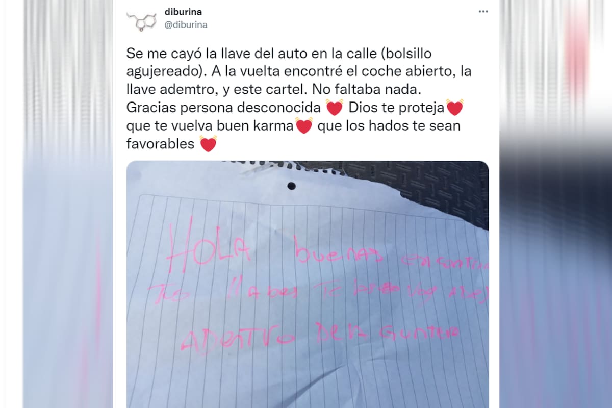 Una joven perdió las llaves del auto y cuando regresó se llevó una gran sorpresa.
