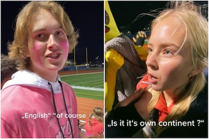 Una joven que está de intercambio en Estados Unidos le hizo preguntas de geografía general a sus compañeros de clase