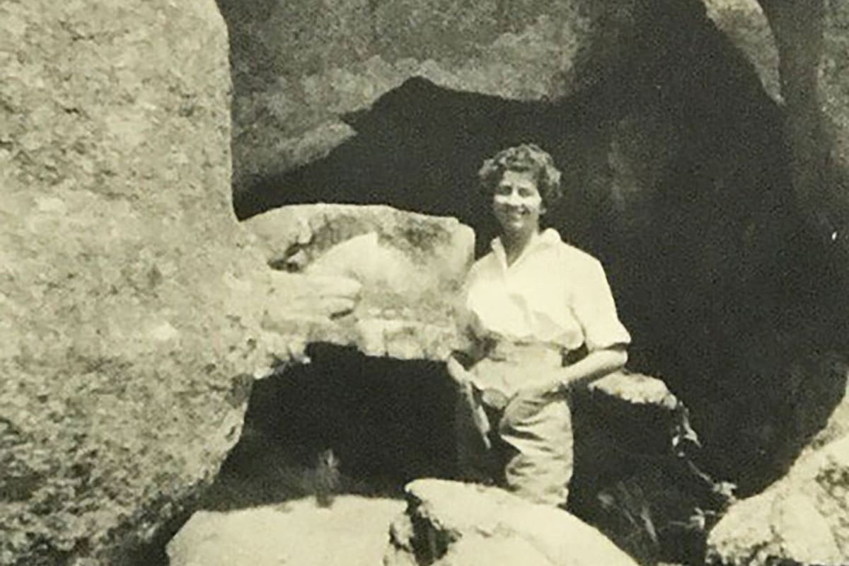 Una joven Rosa Faccaro, en Cuzco