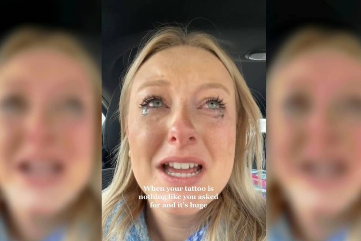 Una joven tiktoker se mostró angustiada por el tatuaje que le habían hecho en la espalda, que, según ella, no se parecía nada a la ilustración original