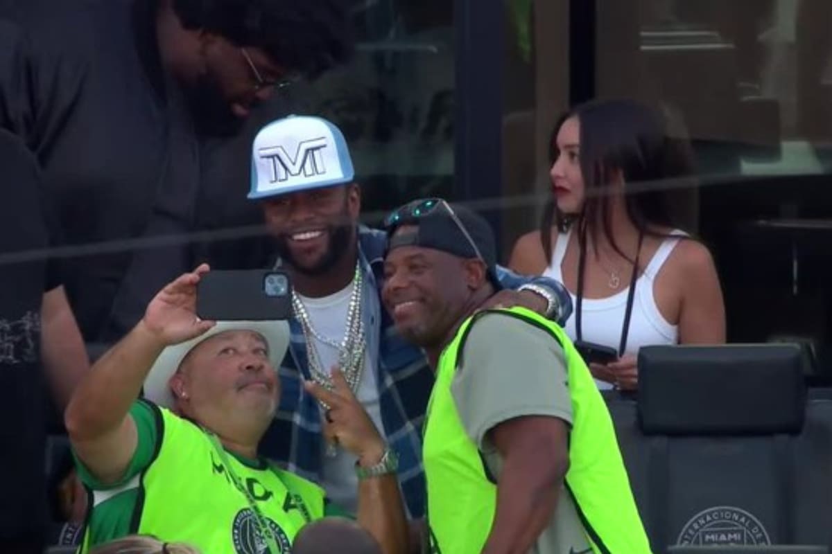 Una leyenda del boxeo presenció el partido de Lionel Messi con el Inter Miami frente a Nashville SC