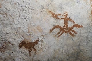 Una mano con garras rojas se vuelve la pintura rupestre conocida más antigua del mundo