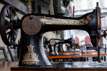 Una máquina de coser Singer