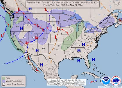 Una masa de aire cálido se espera sobre Florida con lluvias aisladas.