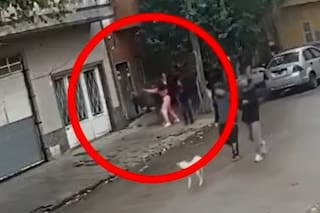 El video del momento en que una alumna apuñaló a un compañero de 15 años en la puerta de la escuela en San Martín