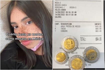 Una mesera mexicana exhibió con sus seguidores la cantidad que recibe al día por propinas en su trabajo como mesera, además contó que entrega una parte a otros empleados del restaurante