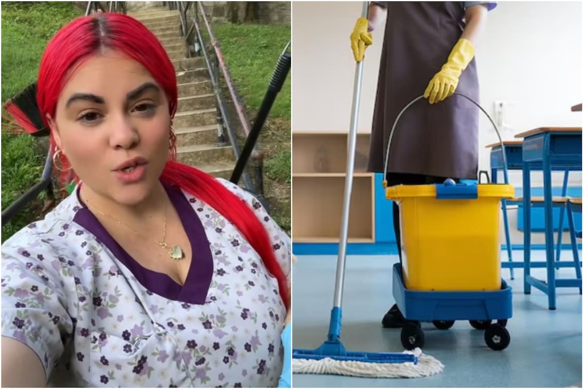 Una migrante cubana que trabaja en el mantenimiento de una escuela de EE.UU. reveló cuánto dinero gana