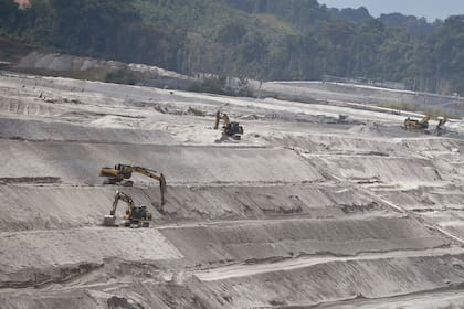 Una mina de cobre a cielo abierto