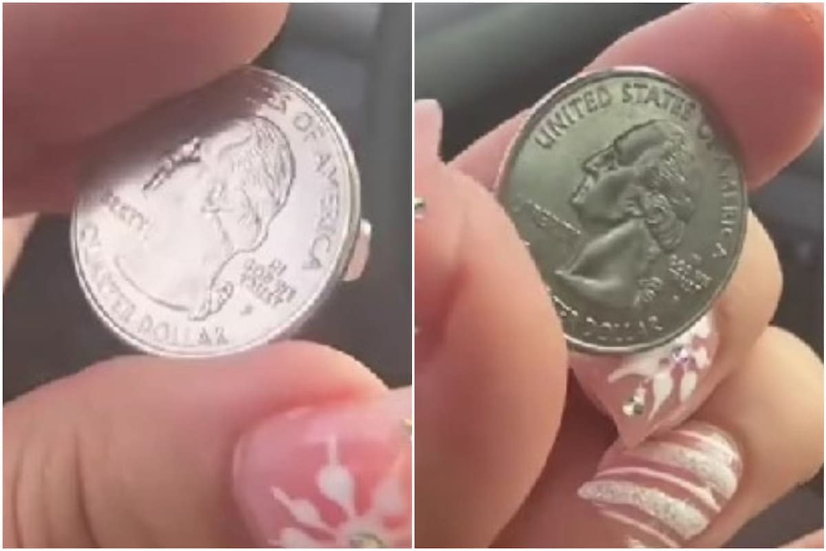 Una moneda de doble cara pretendía lucir como una original, salvo por estos detalles
