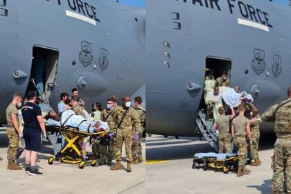 Una mujer afgana que estaba siendo evacuada a Alemania dio a luz a su bebé en un vuelo militar, asistida por soldadas estadounidenses