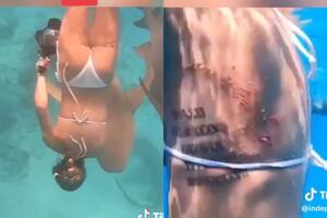 Una mujer buceó en Islas Maldivas y fue atacada por un tiburón
