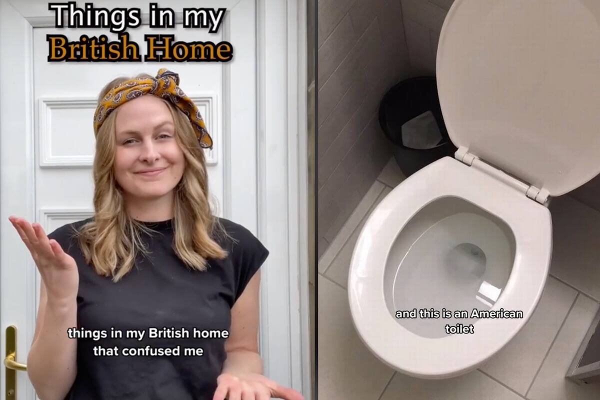 Una mujer comparó inodoros de Estados Unidos y Reino Unido, pero le hicieron una peculiar observación