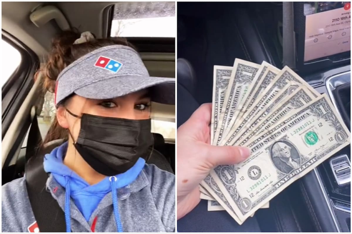 Una mujer compartió en sus redes sociales cuánto recibe de propina diariamente al trabajar como repartidora de comida