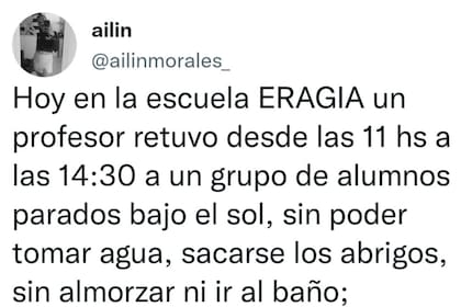 Una mujer compartió los detalles de lo que vivió su hermano y otros estudiantes con un profesor de la Escuela ERAGIA, en Corrientes