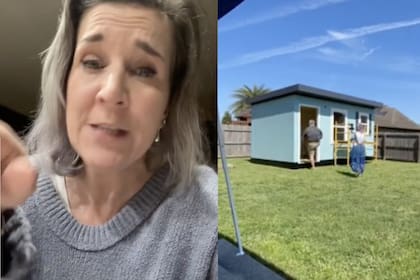 Una mujer construyó una minicasa para su abuela, a quien necesita tener cerca, y se volvió viral en redes