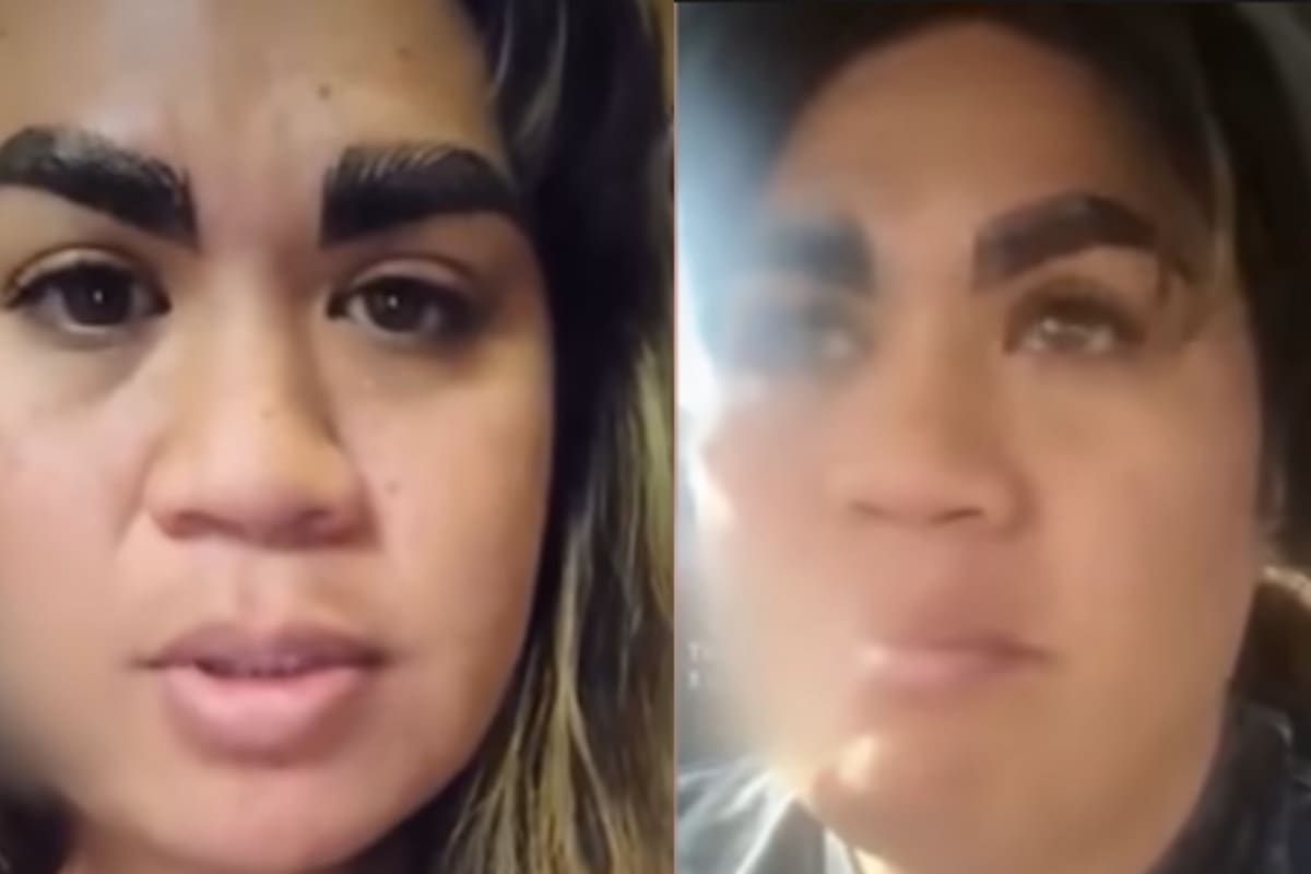 Una mujer de Houston, Texas, rompió en llanto al ver cómo quedaron sus cejas tras hacerse un procedimiento estético