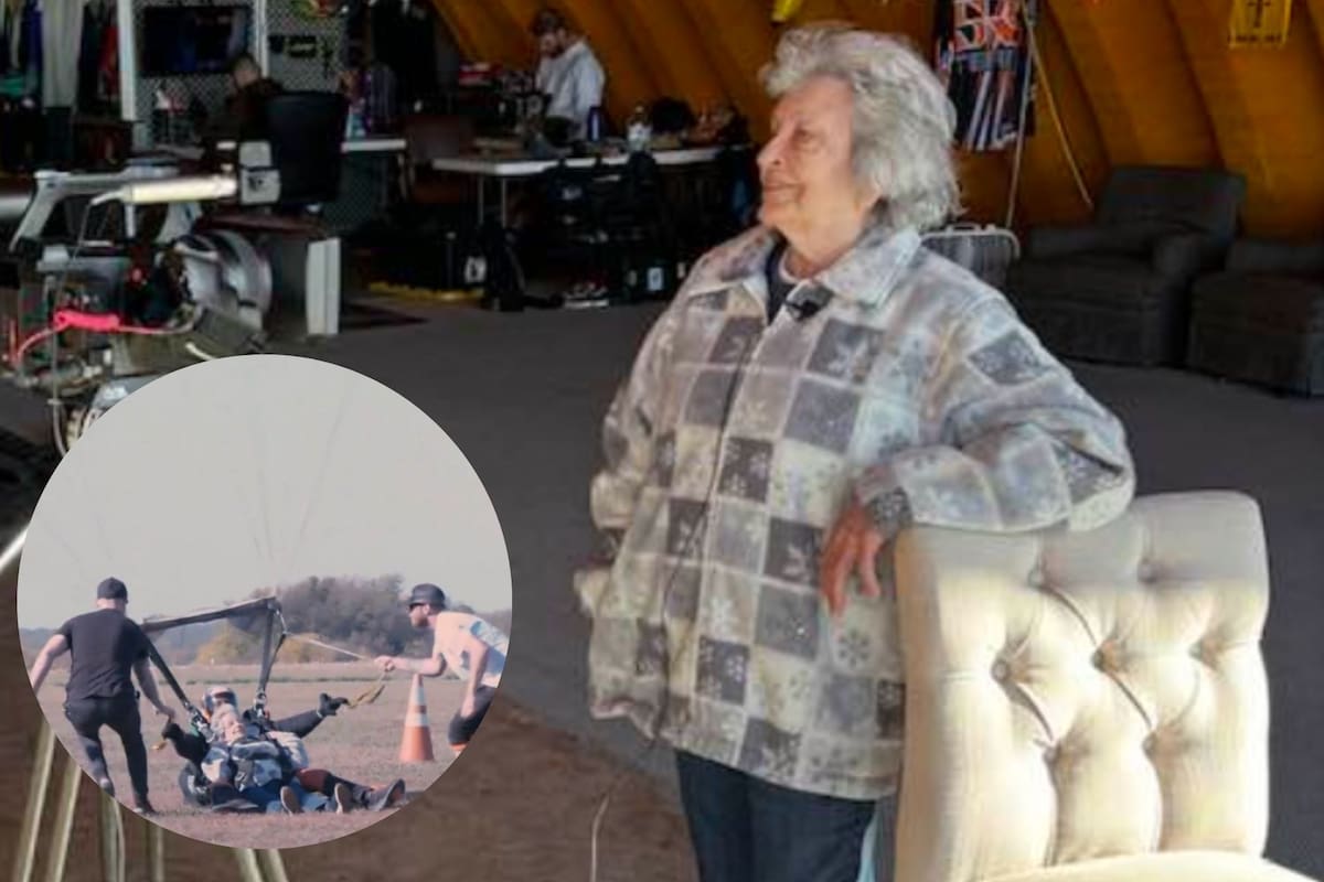 Una mujer de Missouri eligió una curiosa forma de festejar sus 90 años. (Facebook)