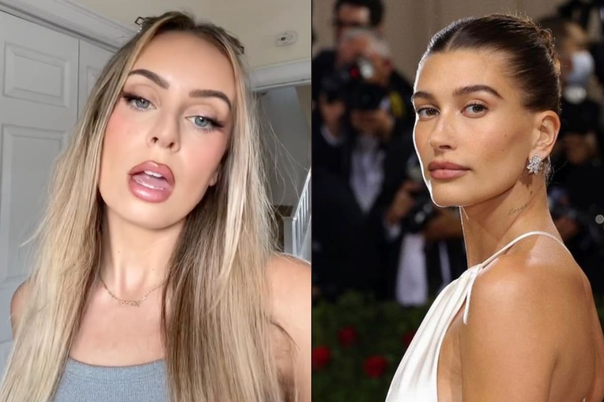 Una mujer decidió imitar el peinado de Hailey Bieber pero el resultado le generó más preocupación que otra cosa